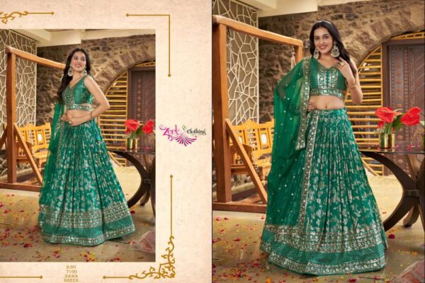 Zeel Amrapali Dola Silk Jacquard Designer Lehenga Choli Catalog Wholesale Collection - Image 11