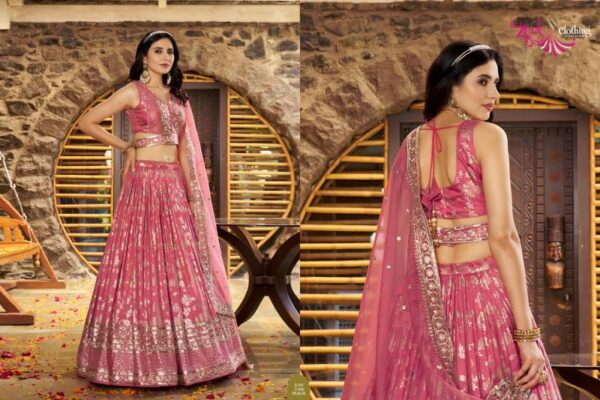 Zeel Amrapali Dola Silk Jacquard Designer Lehenga Choli Catalog Wholesale Collection - Image 12