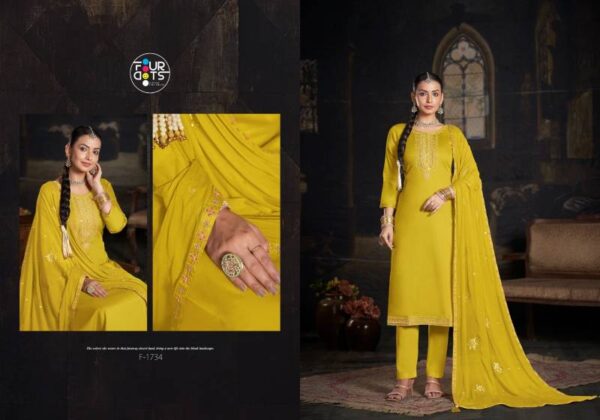 Four Dots Padmavati Jam Cotton Dress Material Catalog Wholesale Collection - Image 5