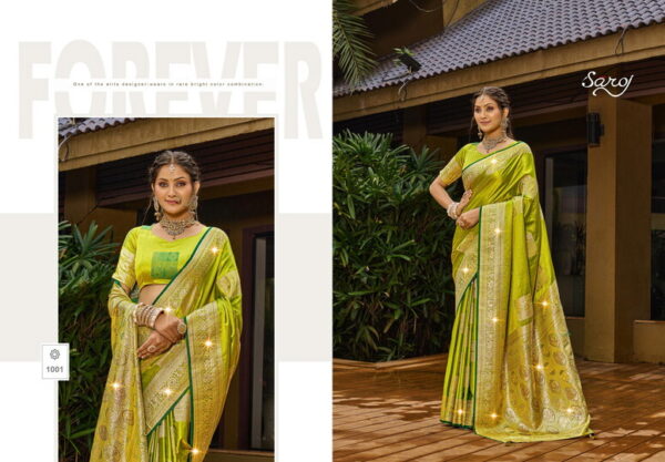 Saroj Surekha Silk Vol 1 Satin Silk Saree Catalog Wholesale Collection - Image 3
