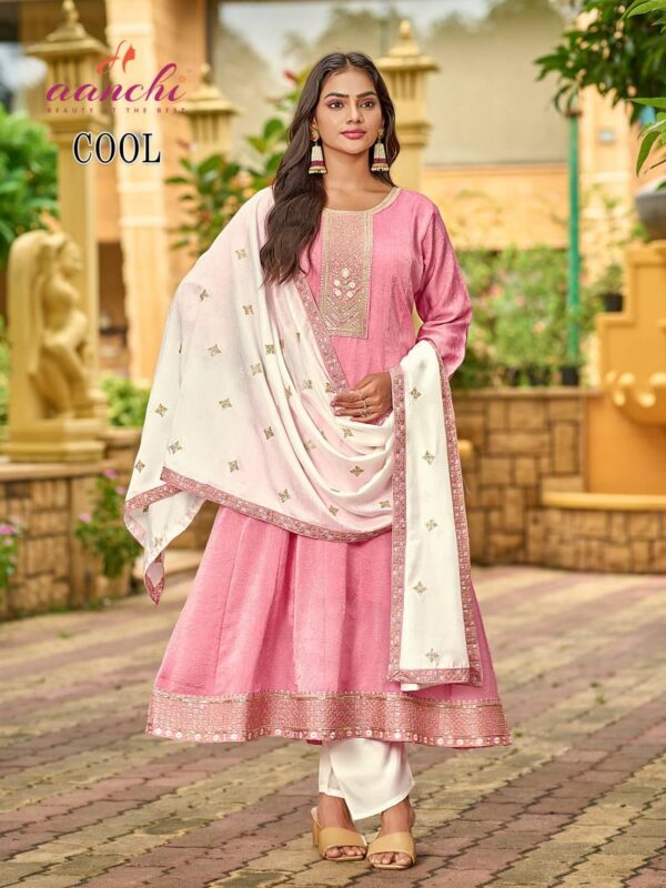 Aanchi Cool Fancy Kurti Bottom With Dupatta Catalog Wholesale Collection - Image 2