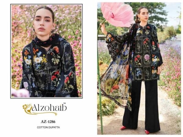 Alzohaib Anaya Chiffon Dupatta Pakistani Salwar Suits Catalog Wholesale Collection - Image 6