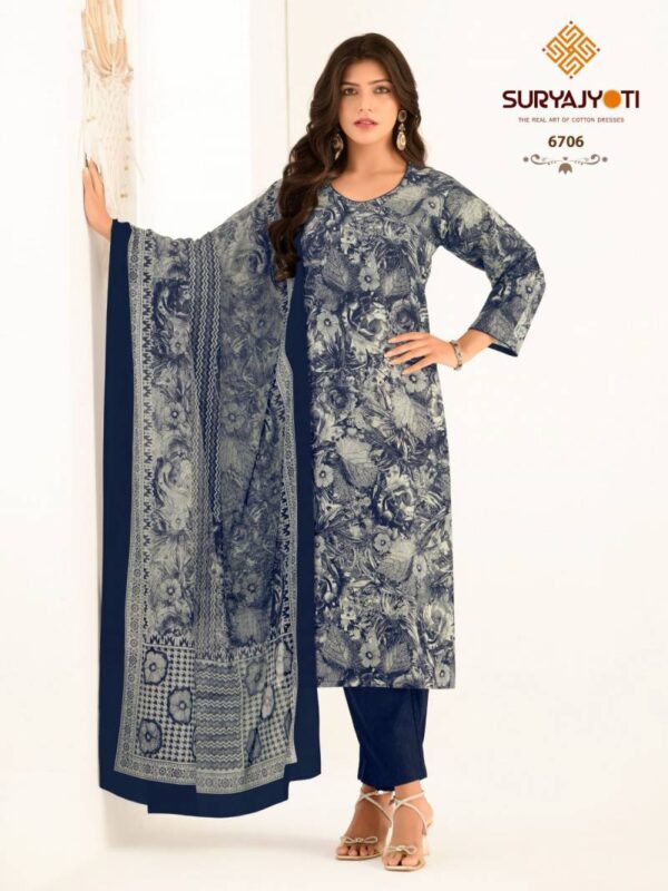Suryajyoti Trendy Cotton Vol 67 Cotton Dress Material Catalog Wholesale Collection - Image 12