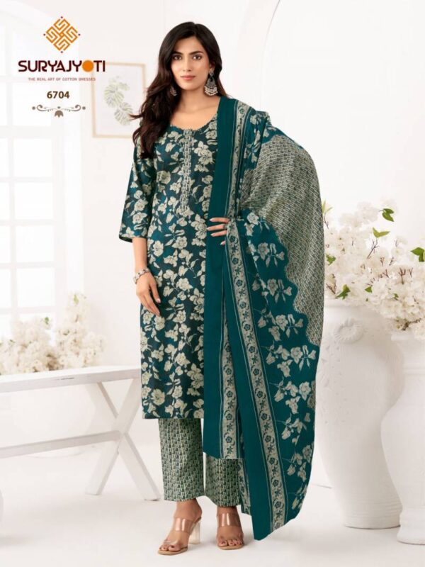 Suryajyoti Trendy Cotton Vol 67 Cotton Dress Material Catalog Wholesale Collection - Image 7