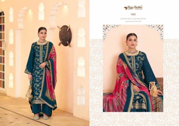 Shree Shalika Mandakini Vol 15 Viscose Dola Jacquard Salwar Kameez Catalog Wholesale Collection - Image 2