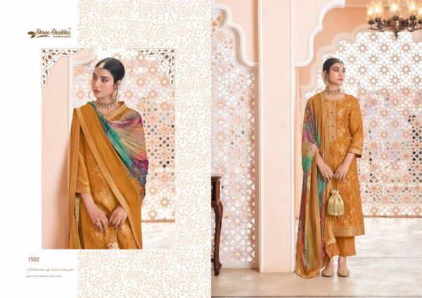 Shree Shalika Mandakini Vol 15 Viscose Dola Jacquard Salwar Kameez Catalog Wholesale Collection - Image 4