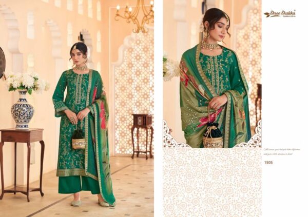Shree Shalika Mandakini Vol 15 Viscose Dola Jacquard Salwar Kameez Catalog Wholesale Collection - Image 5