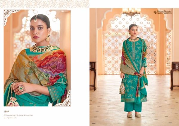 Shree Shalika Mandakini Vol 15 Viscose Dola Jacquard Salwar Kameez Catalog Wholesale Collection - Image 7