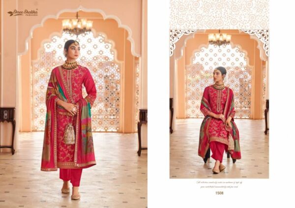 Shree Shalika Mandakini Vol 15 Viscose Dola Jacquard Salwar Kameez Catalog Wholesale Collection - Image 9