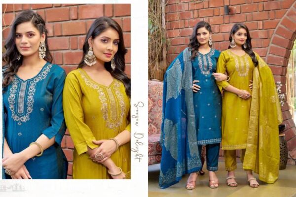 Naisha K 105 Vetican Kurti Bottom With Dupatta Catalog Wholesale Collection - Image 2