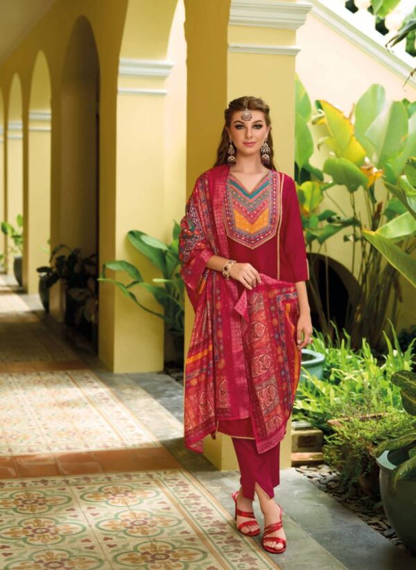 Lady Leela Zeenat Kurti Pant With Dupatta Wholesale Catalog Collection Exporter - Image 3