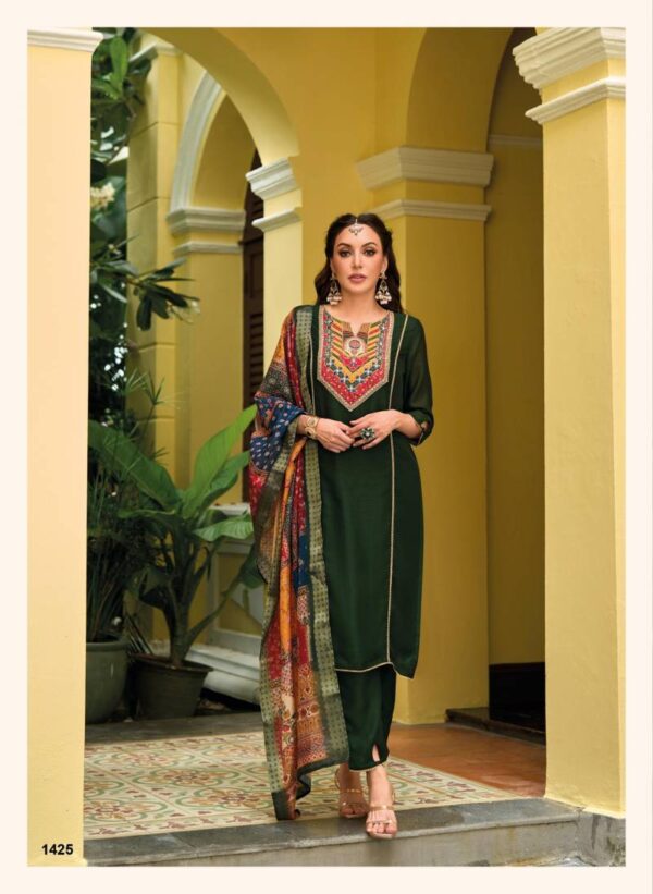 Lady Leela Zeenat Kurti Pant With Dupatta Wholesale Catalog Collection Exporter - Image 4