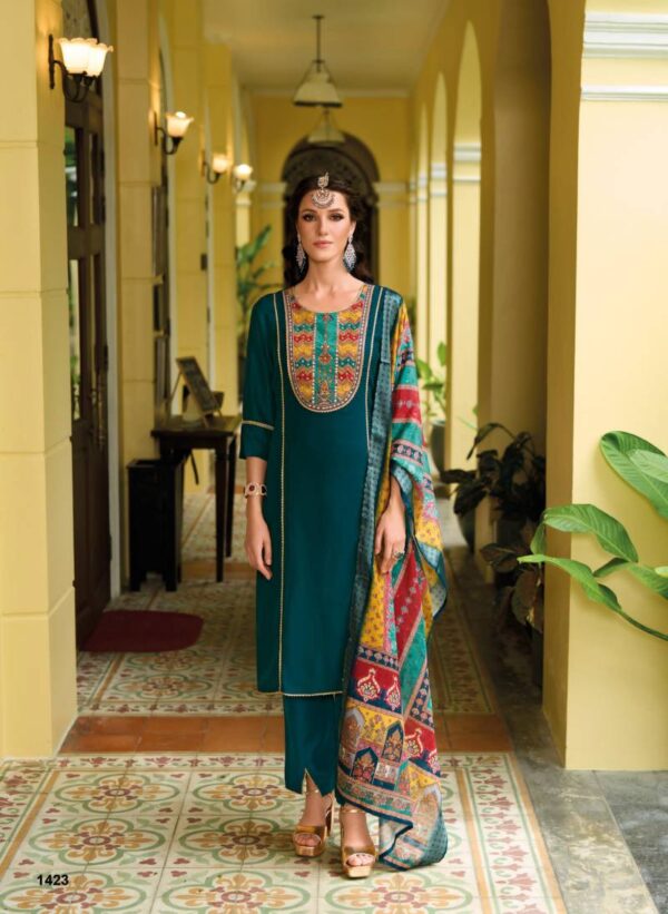 Lady Leela Zeenat Kurti Pant With Dupatta Wholesale Catalog Collection Exporter - Image 5