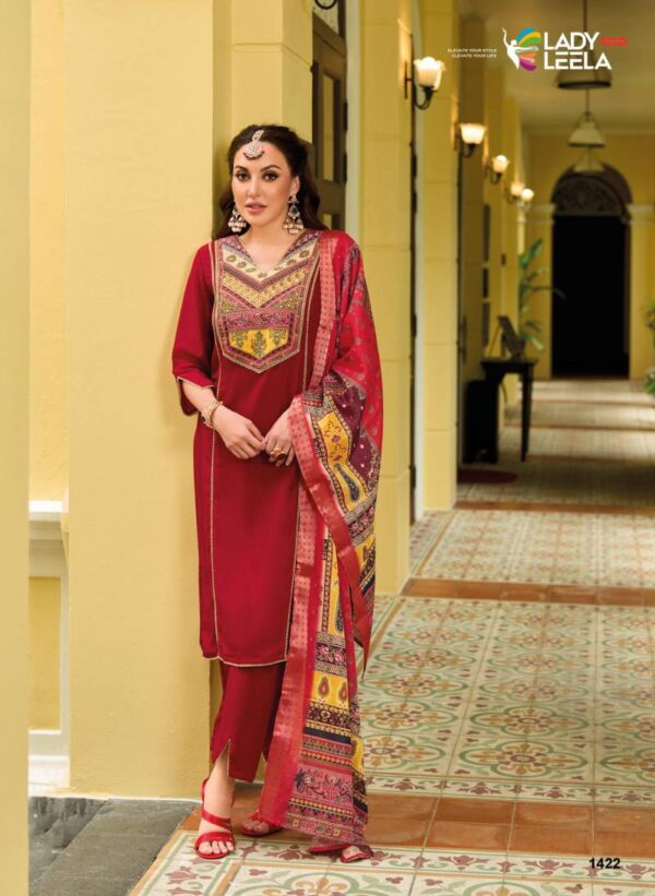 Lady Leela Zeenat Kurti Pant With Dupatta Wholesale Catalog Collection Exporter - Image 6