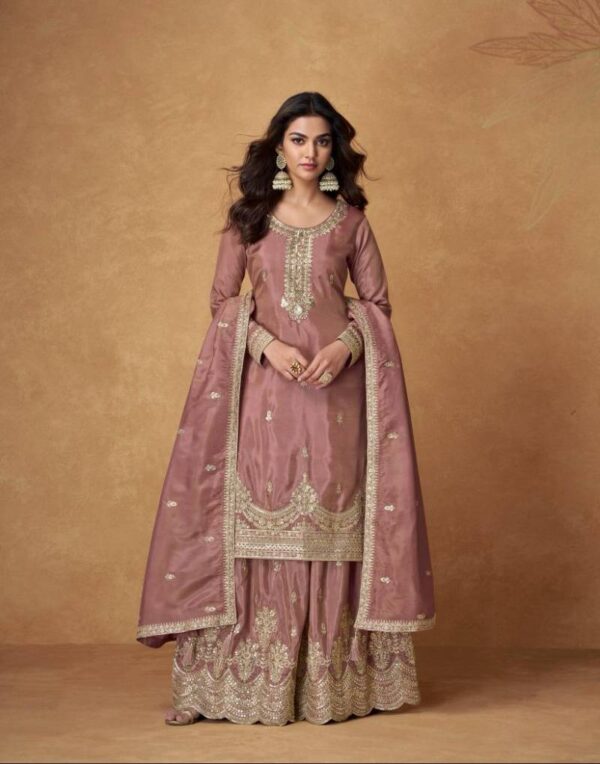 Aashirwad Saumya Organza Shimmer Silk Salwar Kameez Catalog Wholesale Collection Exporter - Image 4