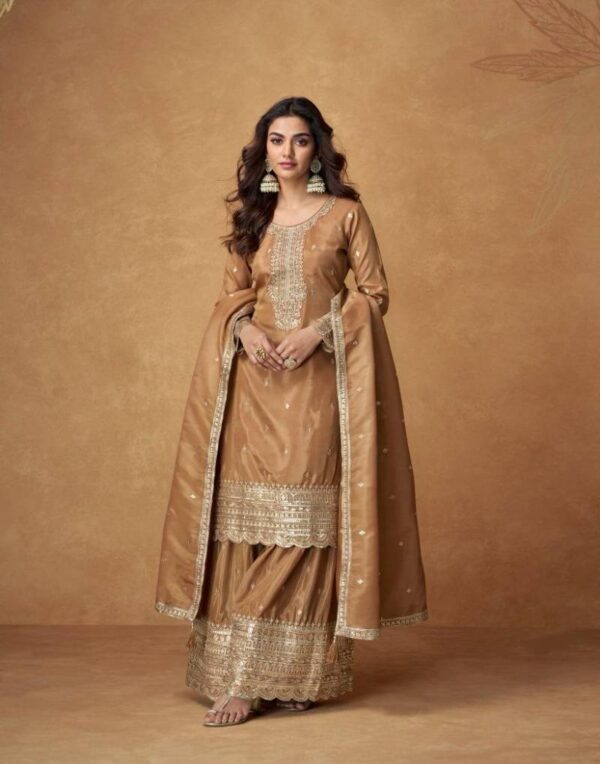 Aashirwad Saumya Organza Shimmer Silk Salwar Kameez Catalog Wholesale Collection Exporter - Image 3
