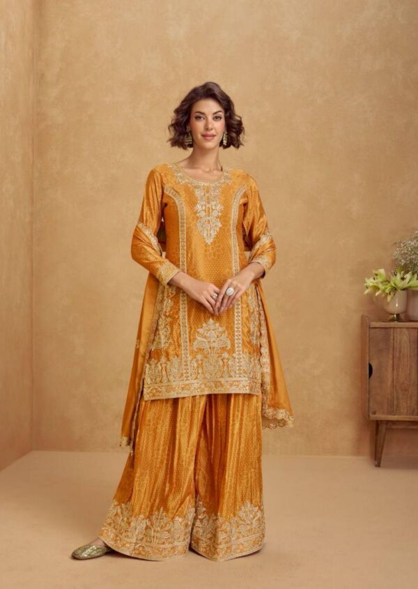Aashirwad Tanvi Chinon Silk Designer Salwar Kameez Catalog Wholesale Collection Supplier - Image 3