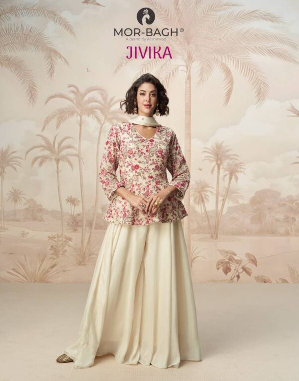 Aashirwad Mor Bagh Jivika Chinon Designer Salwar Suits Catalog Wholesale Collection Exporter