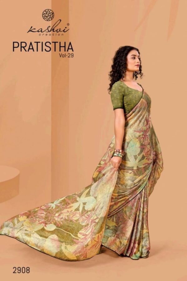 Kashvi Pratistha Vol 29 Brasso Printed Saree Catalog Collection Supplier - Image 2