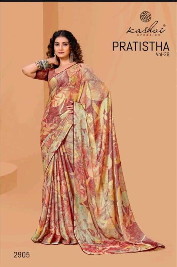 Kashvi Pratistha Vol 29 Brasso Printed Saree Catalog Collection Supplier - Image 3