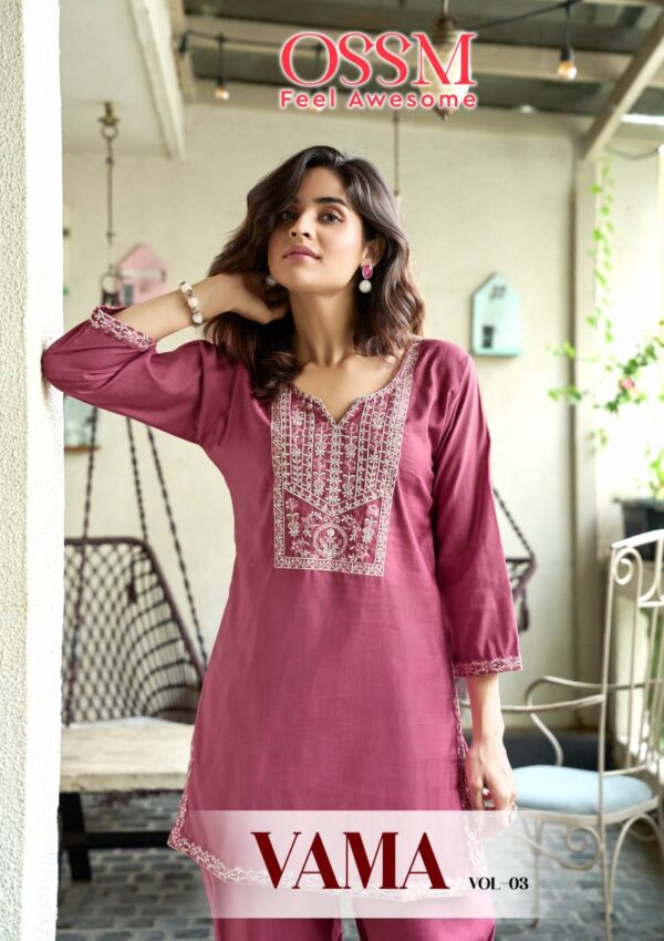 Ossm Vama Vol 3 Viscose Vatican Silk Co Ord Set Catalog Wholesale Collection