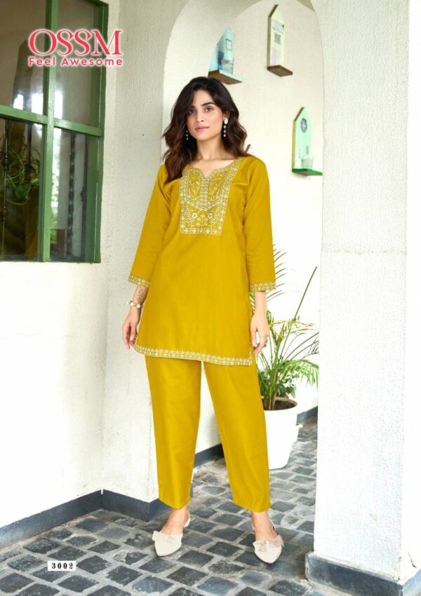 Ossm Vama Vol 3 Viscose Vatican Silk Co Ord Set Catalog Wholesale Collection - Image 5