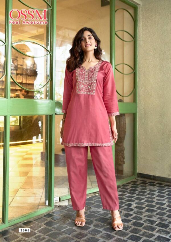 Ossm Vama Vol 3 Viscose Vatican Silk Co Ord Set Catalog Wholesale Collection - Image 7