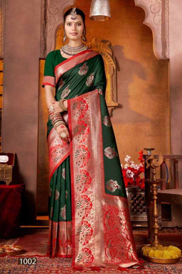 Saroj Damini Silk Vol 3 Traditional Wear Silk Fancy Saree Catalog Wholesale Collection Exporter - Image 3