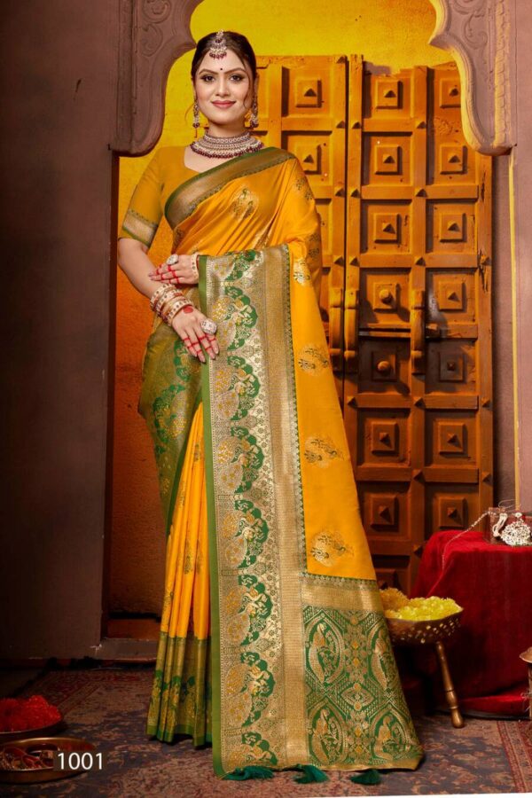 Saroj Damini Silk Vol 3 Traditional Wear Silk Fancy Saree Catalog Wholesale Collection Exporter - Image 4