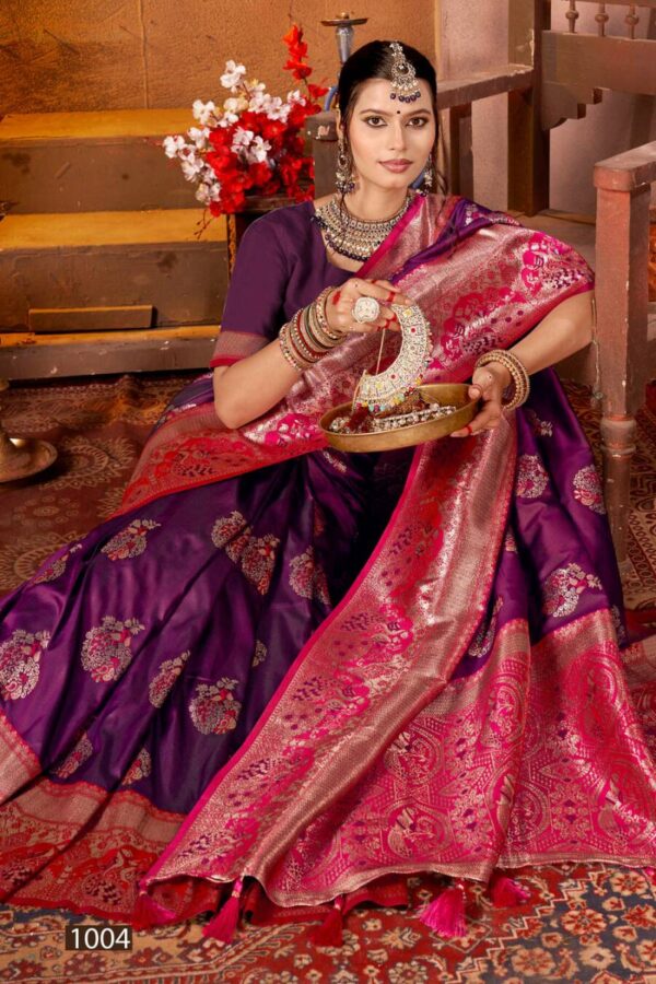 Saroj Damini Silk Vol 3 Traditional Wear Silk Fancy Saree Catalog Wholesale Collection Exporter - Image 6
