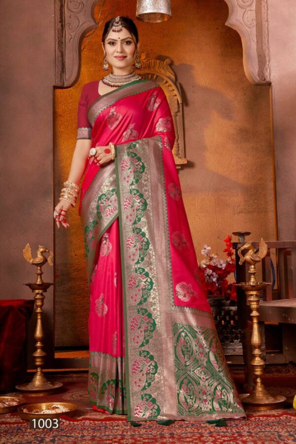 Saroj Damini Silk Vol 3 Traditional Wear Silk Fancy Saree Catalog Wholesale Collection Exporter - Image 7