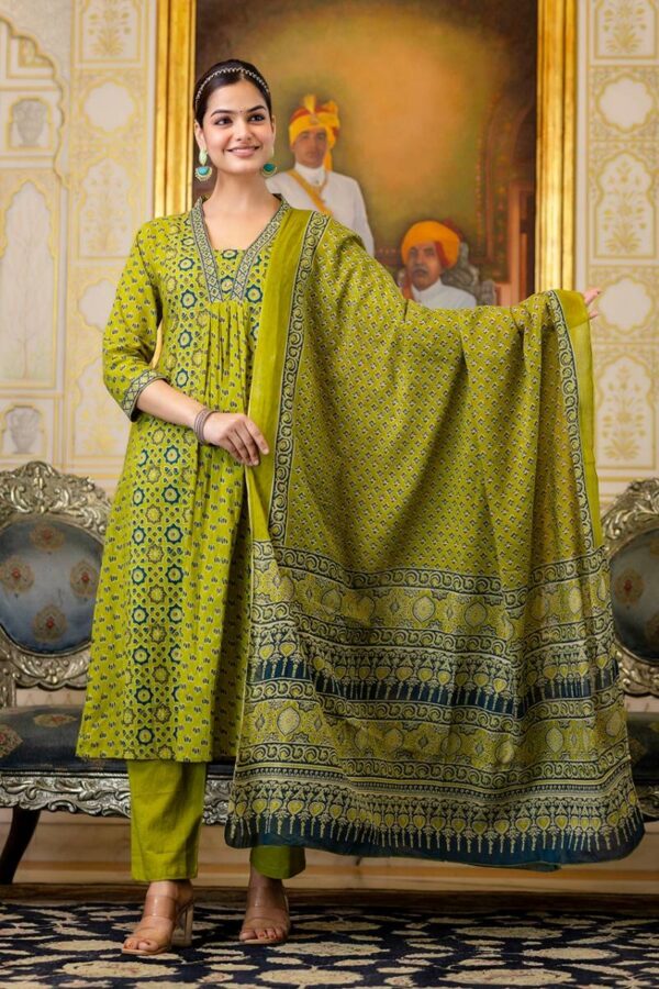 Naisha K 108 Fine Cotton Kurti Bottom With Dupatta Catalog Wholesale Collection - Image 7