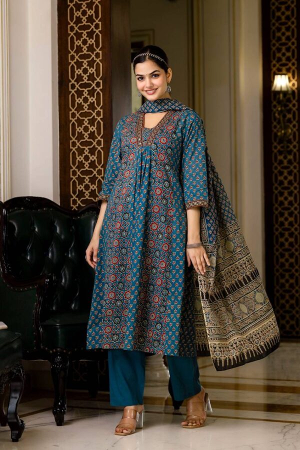 Naisha K 108 Fine Cotton Kurti Bottom With Dupatta Catalog Wholesale Collection - Image 2