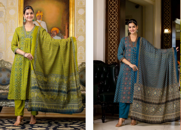 Naisha K 108 Fine Cotton Kurti Bottom With Dupatta Catalog Wholesale Collection - Image 6