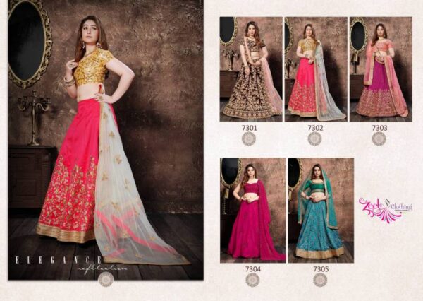 Zeel Neo Romantic Vol 1 Designer Lehenga Choli Catalog Wholesale Collection - Image 7