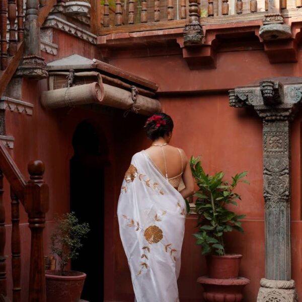 Vt 733 T Designer Georgette Embroidered Stylish Sarees Catalog Wholesale Collection Exporter - Image 8