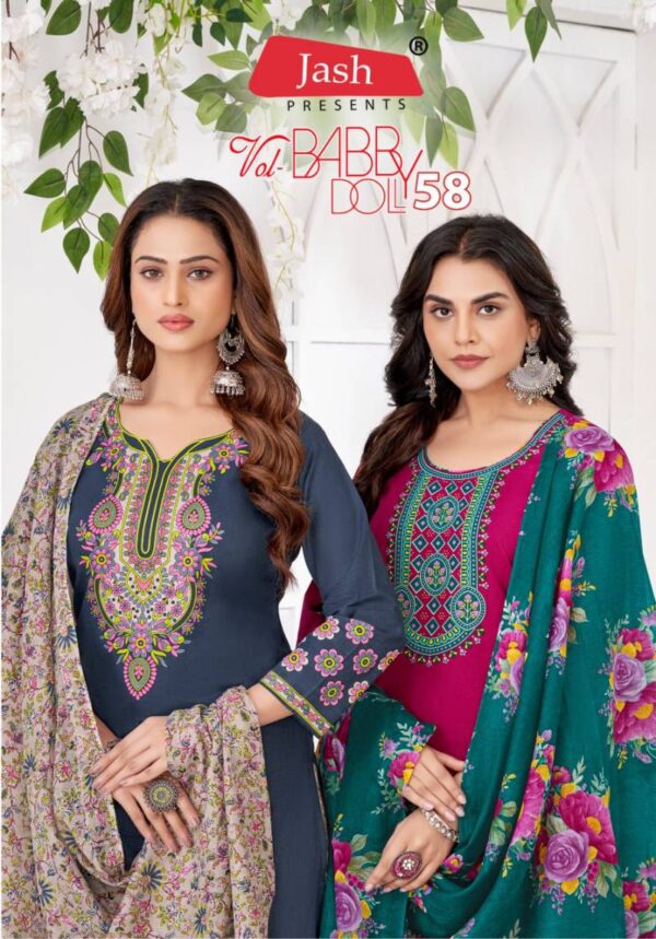 Jash Baby Doll Vol 58 Patiyala Cotton Dress Material Catalog Wholesale Collection Exporter