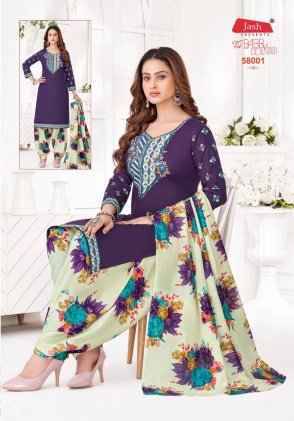 Jash Baby Doll Vol 58 Patiyala Cotton Dress Material Catalog Wholesale Collection Exporter - Image 2