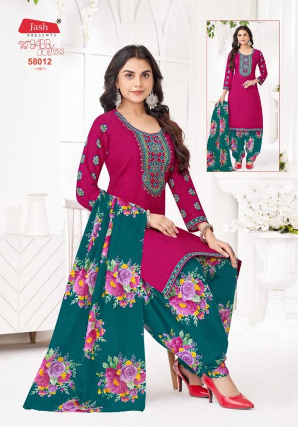 Jash Baby Doll Vol 58 Patiyala Cotton Dress Material Catalog Wholesale Collection Exporter - Image 4