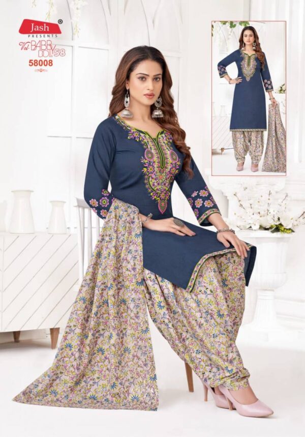 Jash Baby Doll Vol 58 Patiyala Cotton Dress Material Catalog Wholesale Collection Exporter - Image 7