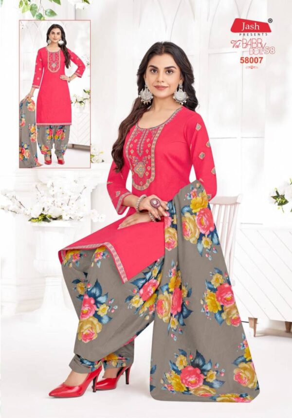 Jash Baby Doll Vol 58 Patiyala Cotton Dress Material Catalog Wholesale Collection Exporter - Image 9