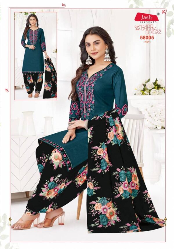 Jash Baby Doll Vol 58 Patiyala Cotton Dress Material Catalog Wholesale Collection Exporter - Image 10