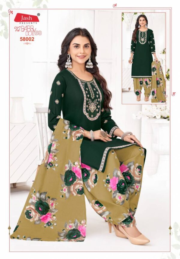 Jash Baby Doll Vol 58 Patiyala Cotton Dress Material Catalog Wholesale Collection Exporter - Image 11