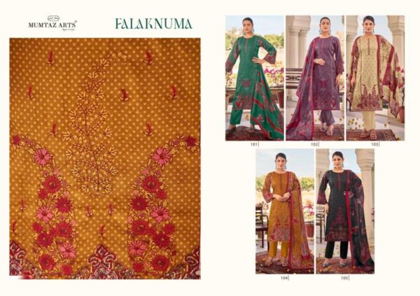 Mumtaz Falaknuma Jam Satin Digital Printed Dress Material Catalog Wholesale Collection Exporter - Image 7