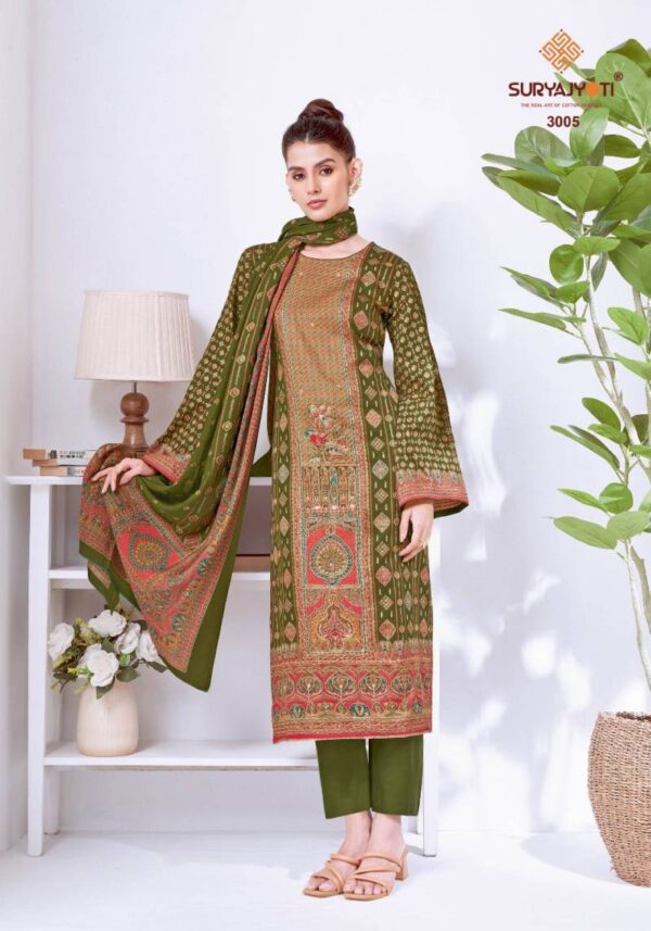 Suryajyoti Kamakshi Vol 3 Jam Satin Printed Dress Material Catalog Wholesale Collection Exporter - Image 2