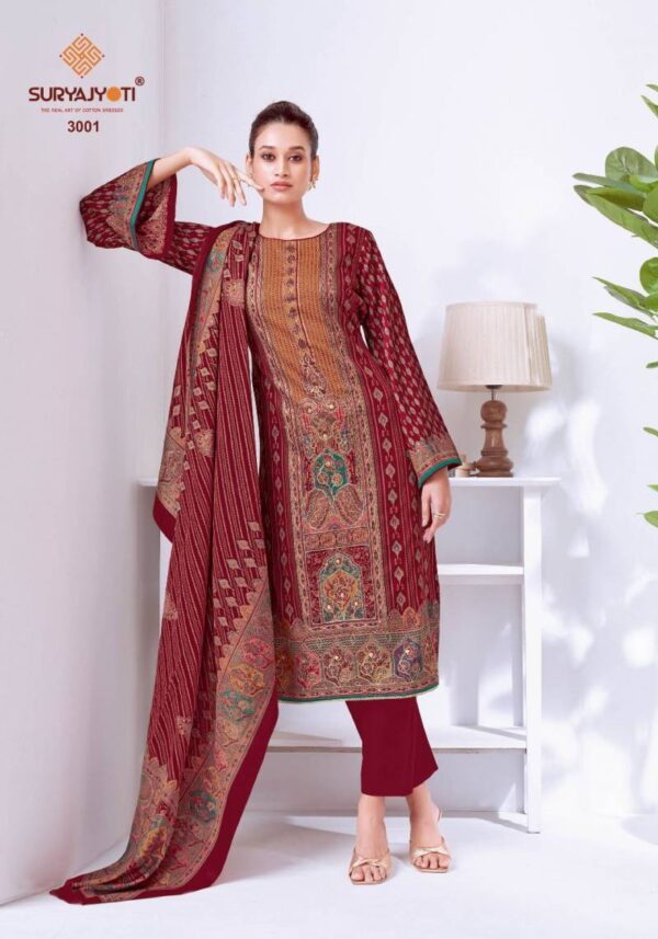Suryajyoti Kamakshi Vol 3 Jam Satin Printed Dress Material Catalog Wholesale Collection Exporter - Image 7