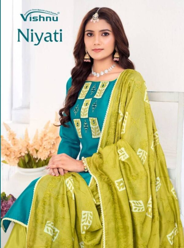 Vishnu Niyati Vichitra Silk Fancy Dress Material Catalog Wholesale Collection Exporter