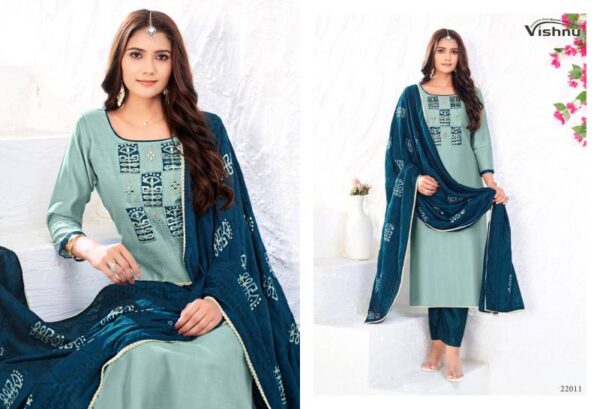 Vishnu Niyati Vichitra Silk Fancy Dress Material Catalog Wholesale Collection Exporter - Image 3