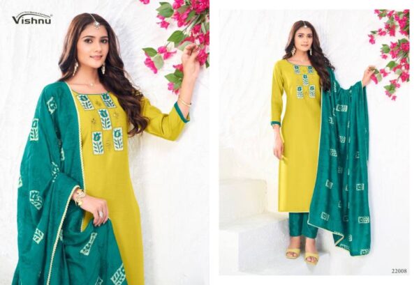 Vishnu Niyati Vichitra Silk Fancy Dress Material Catalog Wholesale Collection Exporter - Image 6