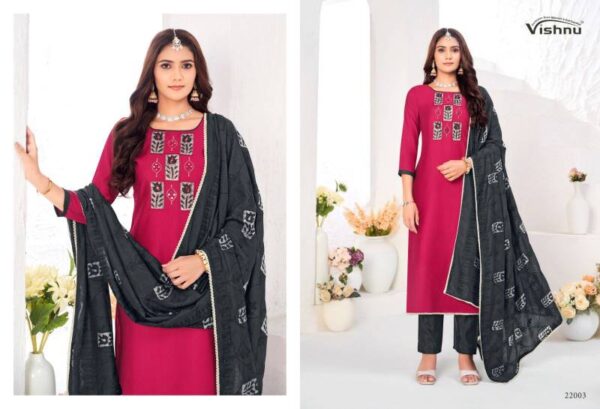 Vishnu Niyati Vichitra Silk Fancy Dress Material Catalog Wholesale Collection Exporter - Image 7